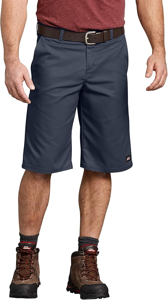 Genuine Dickies Men's Relaxed Fit 13" Flex Multi-Use Pocket Work Utility Shorts (Dark Navy)