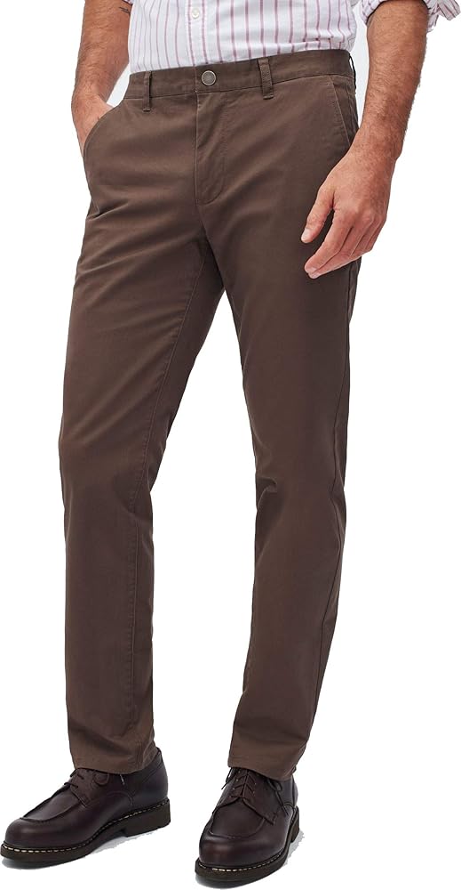 Bonobos Mens Stretch Washed Chino Pants, Size: 28W x 32L, Color: Olive Brown