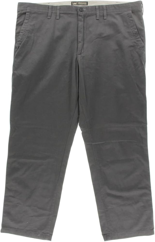 LEE Men's Big & Tall Weekend Chino Straight-Fit Flat-Front Pant