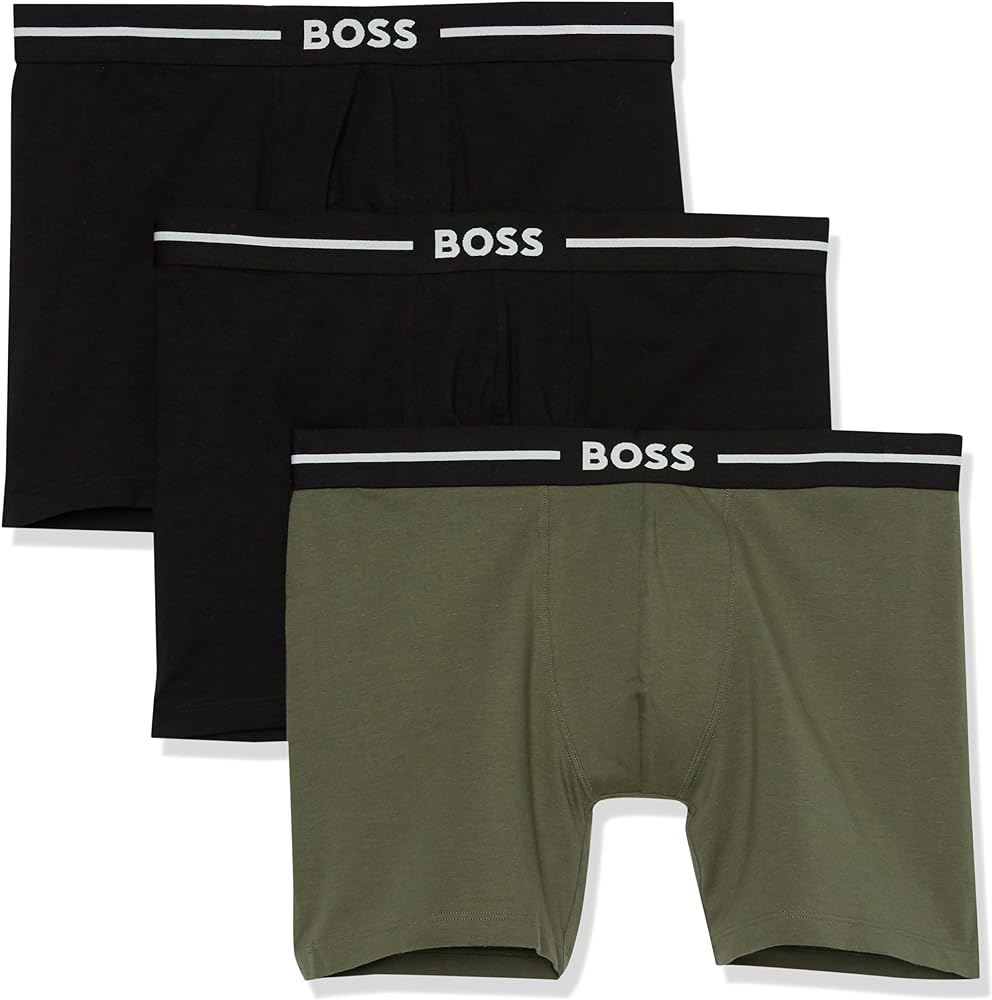 BOSS Men's Three Pack Bold Color Boxer Briefs