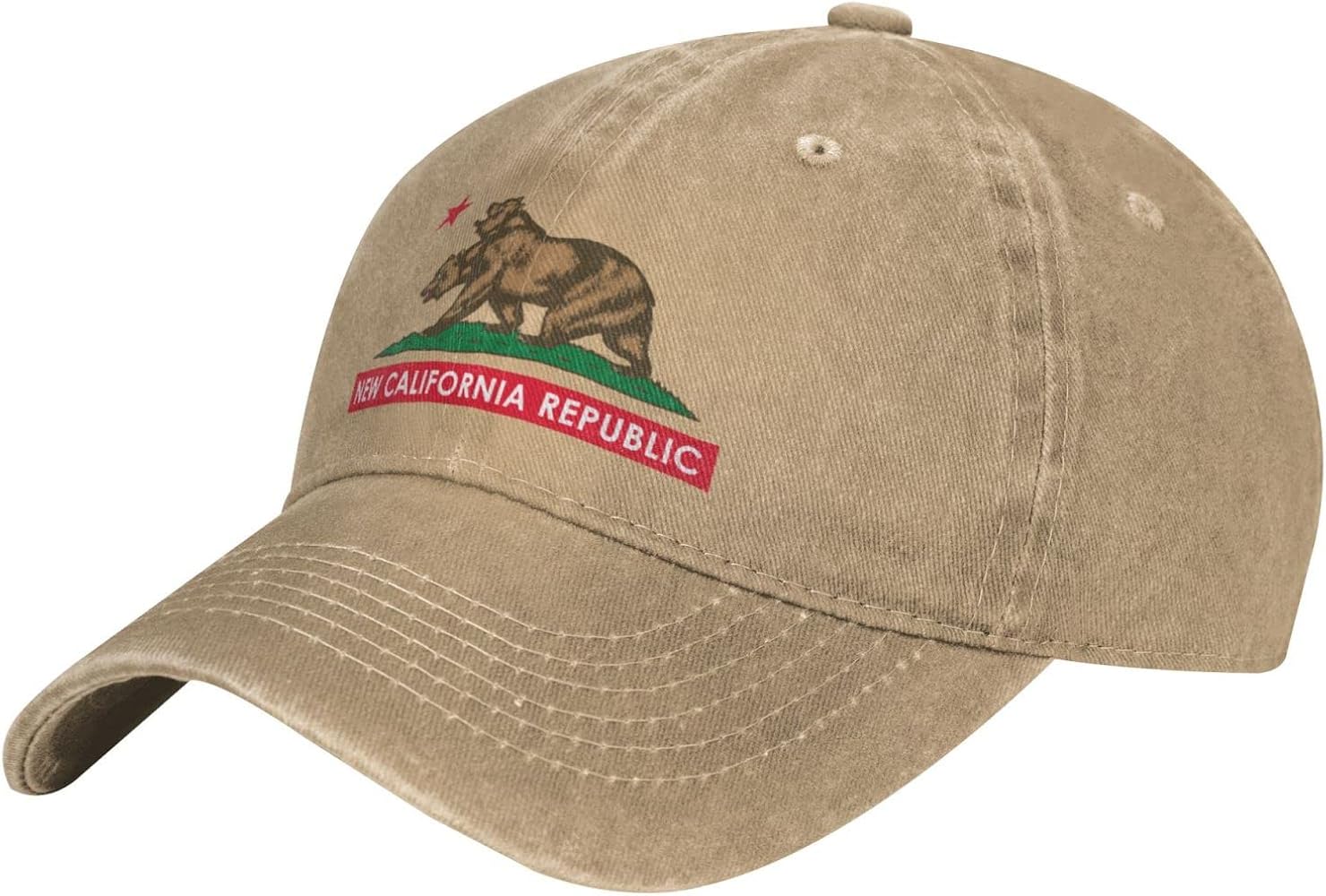 Fall-Out New CaliforFall-Out New California Republic Men Baseball Cap Adjustable Dad Sun Golf Cowboy Hat