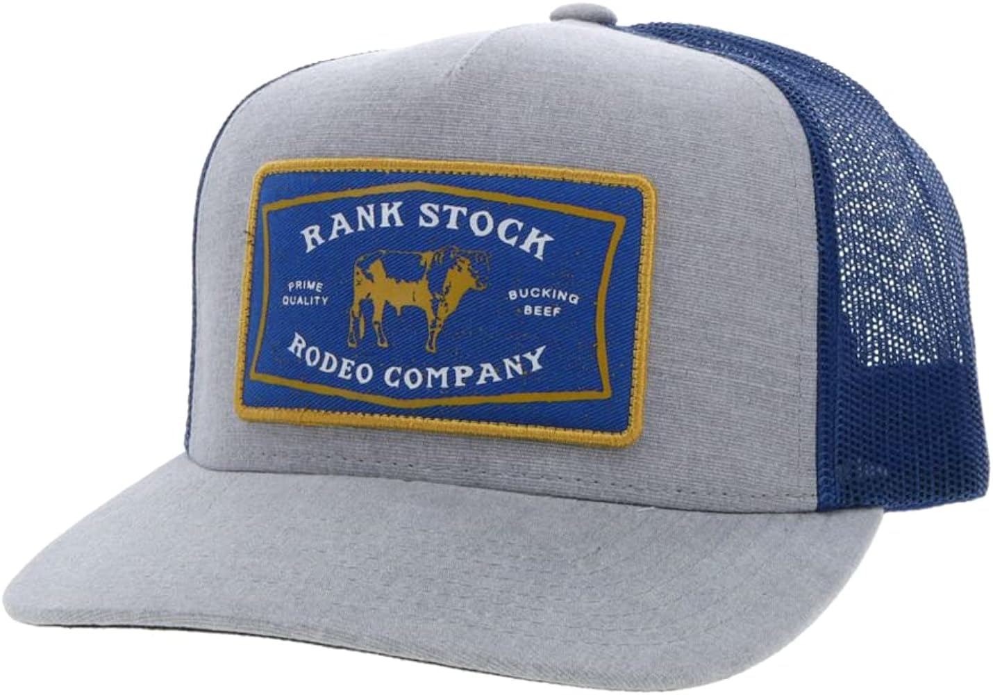 HOOEY Rank Stock Adjustable Snapback Mesh Back Trucker Hat