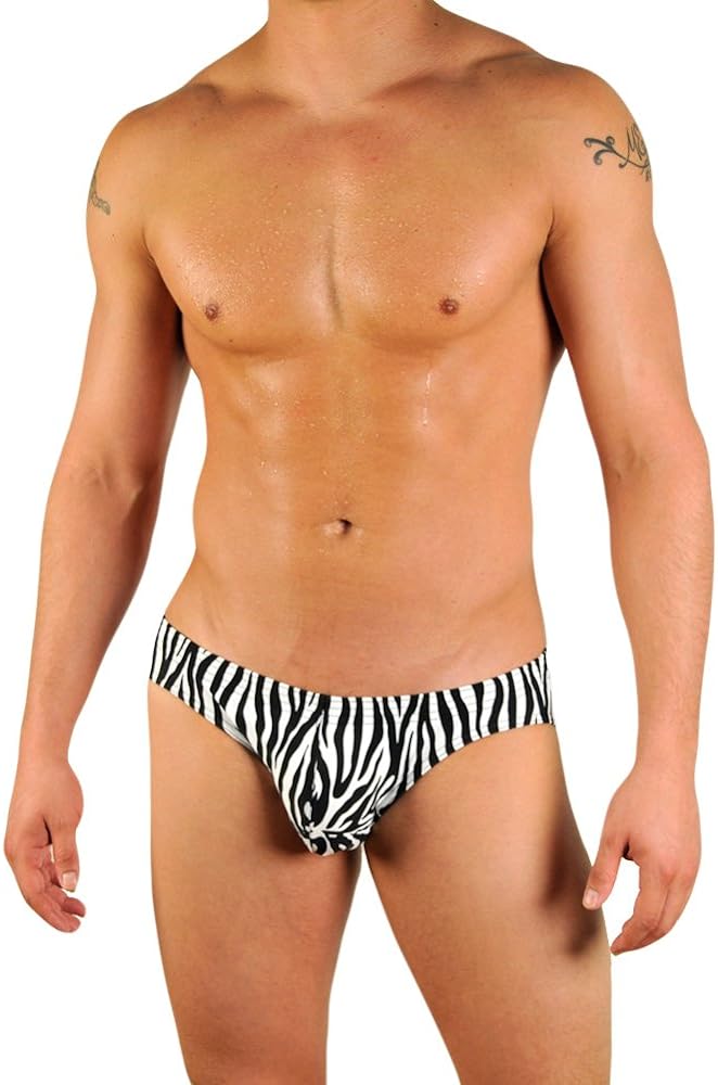 Gary Majdell Sport Mens Print Contour Pouch Bikini Swimsuit