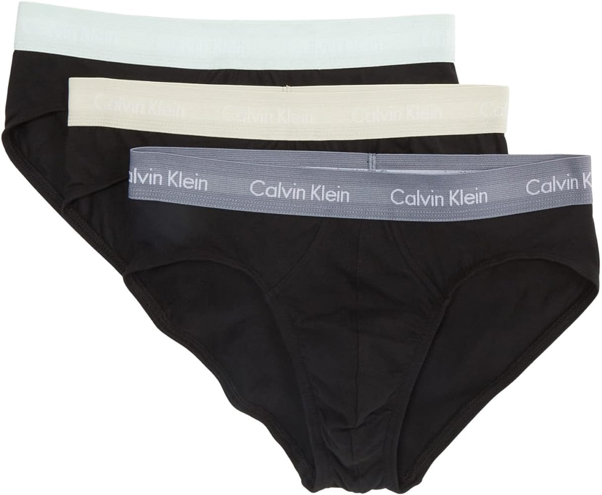 Calvin Klein Cotton Stretch Multipack Hip Brief Black/Dragon Fly/Mudstone/Asphalt Grey 2XL (44"-46")