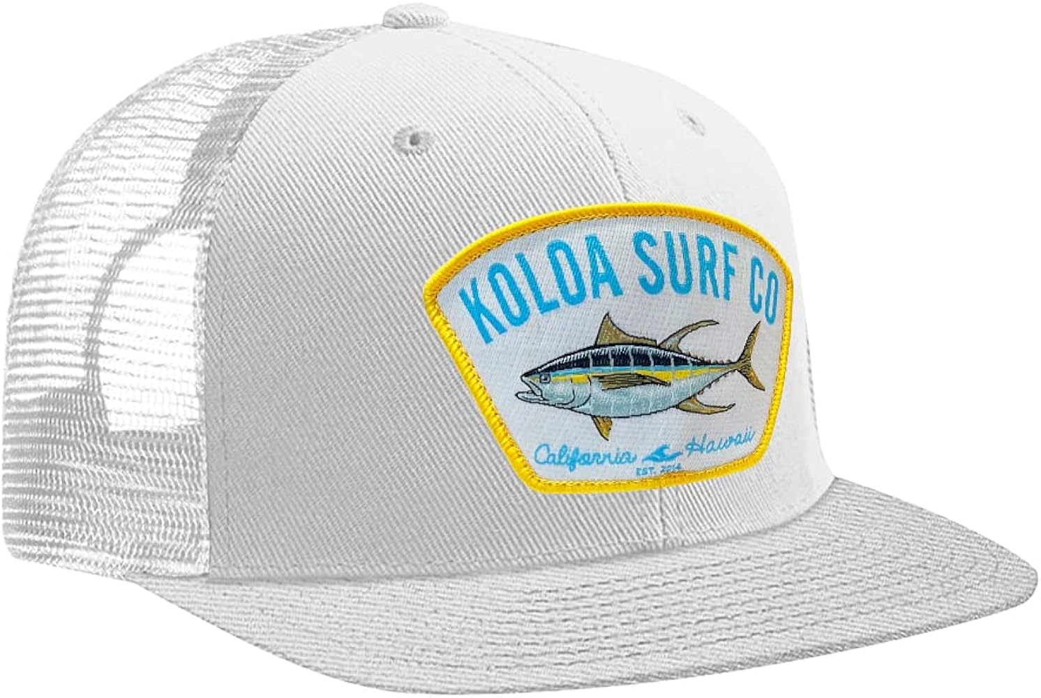 Koloa Surf Yellowfin Tuna Patch Logo MESH Snapback Hats