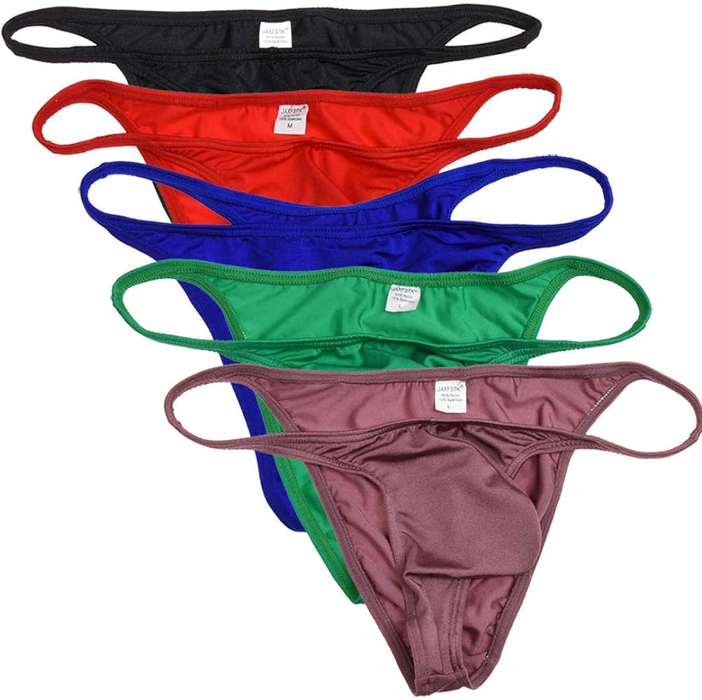 Men's Cheeky Briefs Underwear Contest Posing Trunks Competition Suit String Bikini Briefs