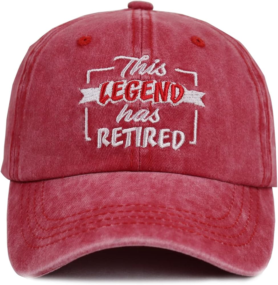 Funny Retirement Gifts for Men and Women, This Legend Has Retired Baseball Cap