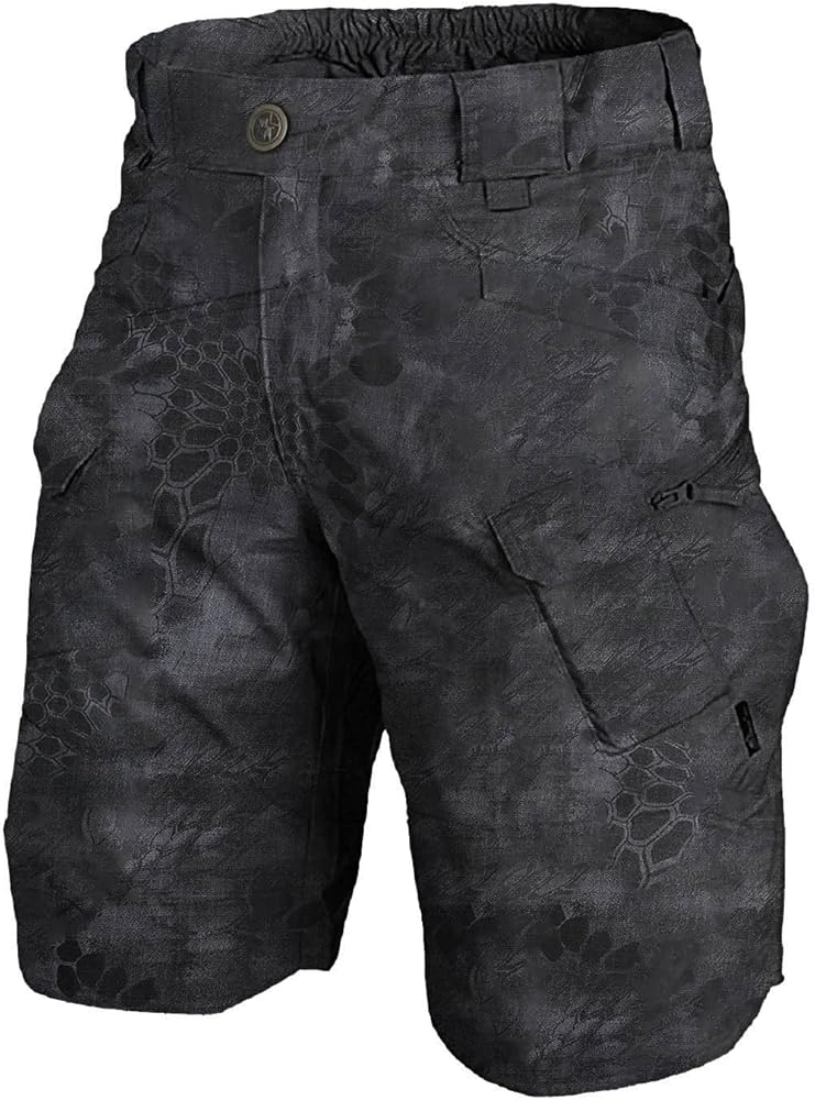 Shorts for Men Plus Size Cargo Shorts Camouflage Relaxed Fit Hiking Shorts Military Ripstop Workout Tactical Shorts