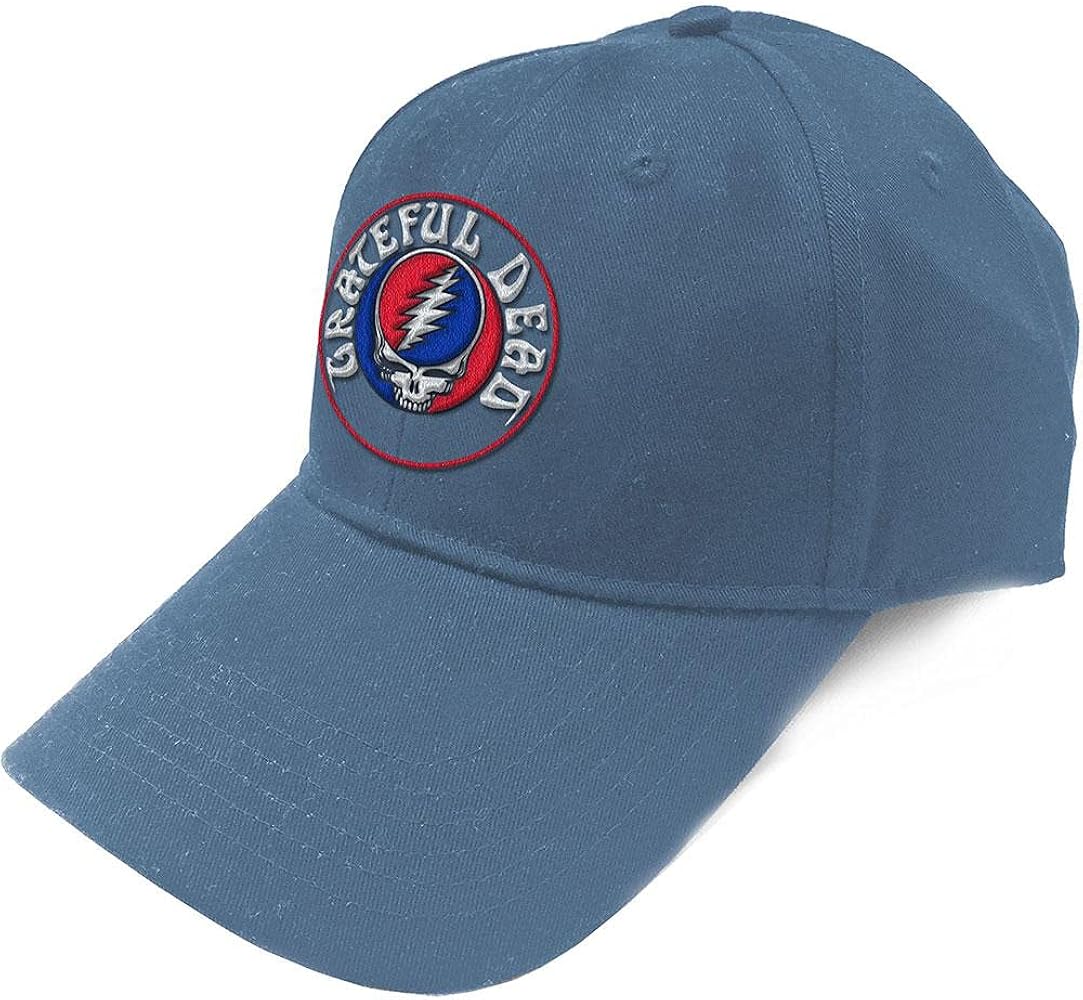 Grateful Dead Unisex Baseball Cap: Steal Your Face Logo - Blue