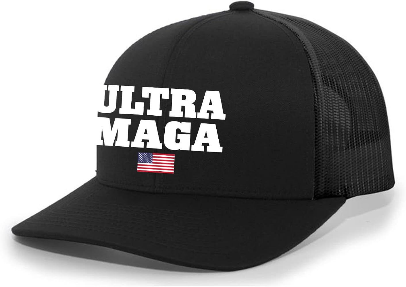 Trenz Shirt Company Ultra Maga Trump Mens Embroidered Mesh Back Trucker Hat