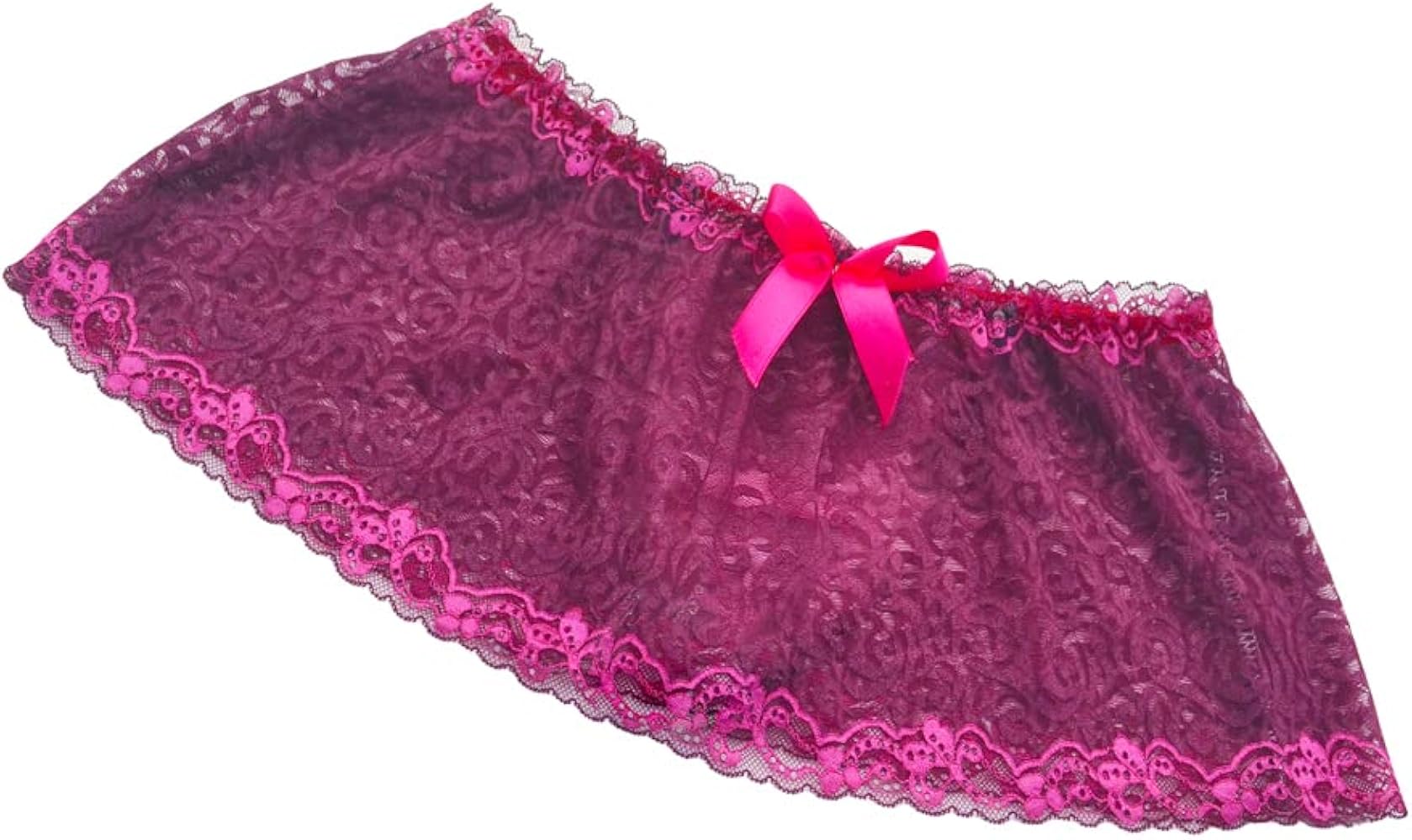 Mens Lace sissy pouch panties skirted thong bikini underwear