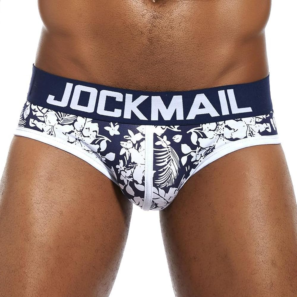 JOCKMAIL Men's Underwear Briefs Men's Cotton Low Rise Briefs Soft Breathable Bulge Pouch Sexy Underwear