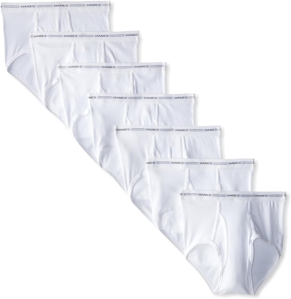 Hanes Men's Comfort Tagless Flex Waistband Briefs (7-Pack), White, 3XL