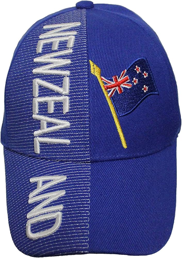 New Zealand Blue Country Flag Embossed HAT Cap ..New