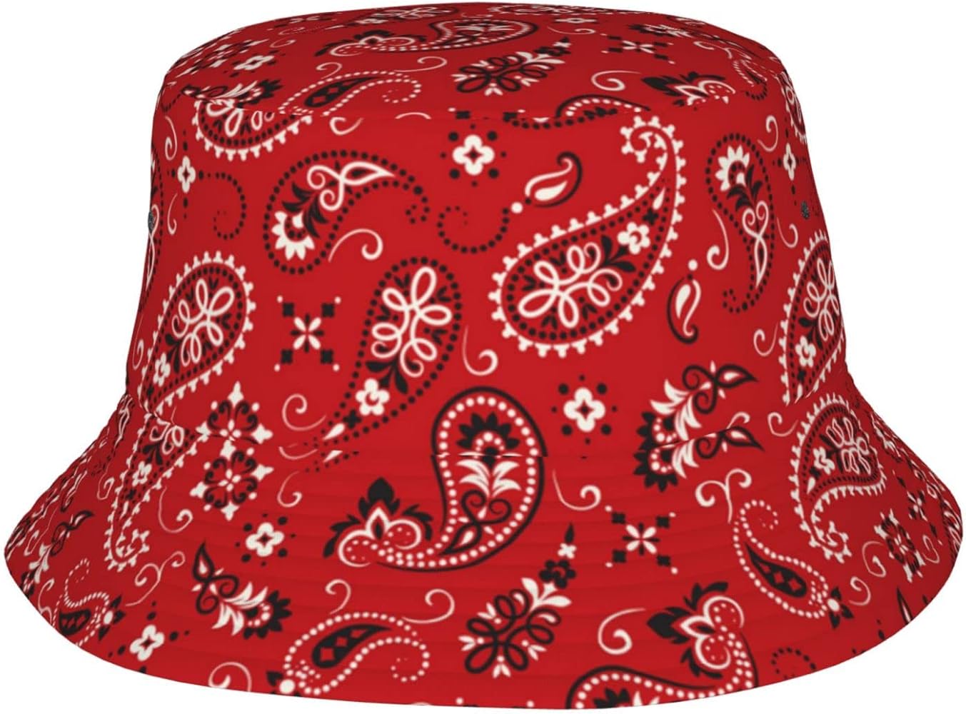 Turquoise Paisley Bucket Hat for Women Men, Summer Art Fisherman Cap Fishing Sun Hats for Outdoor,Unisex