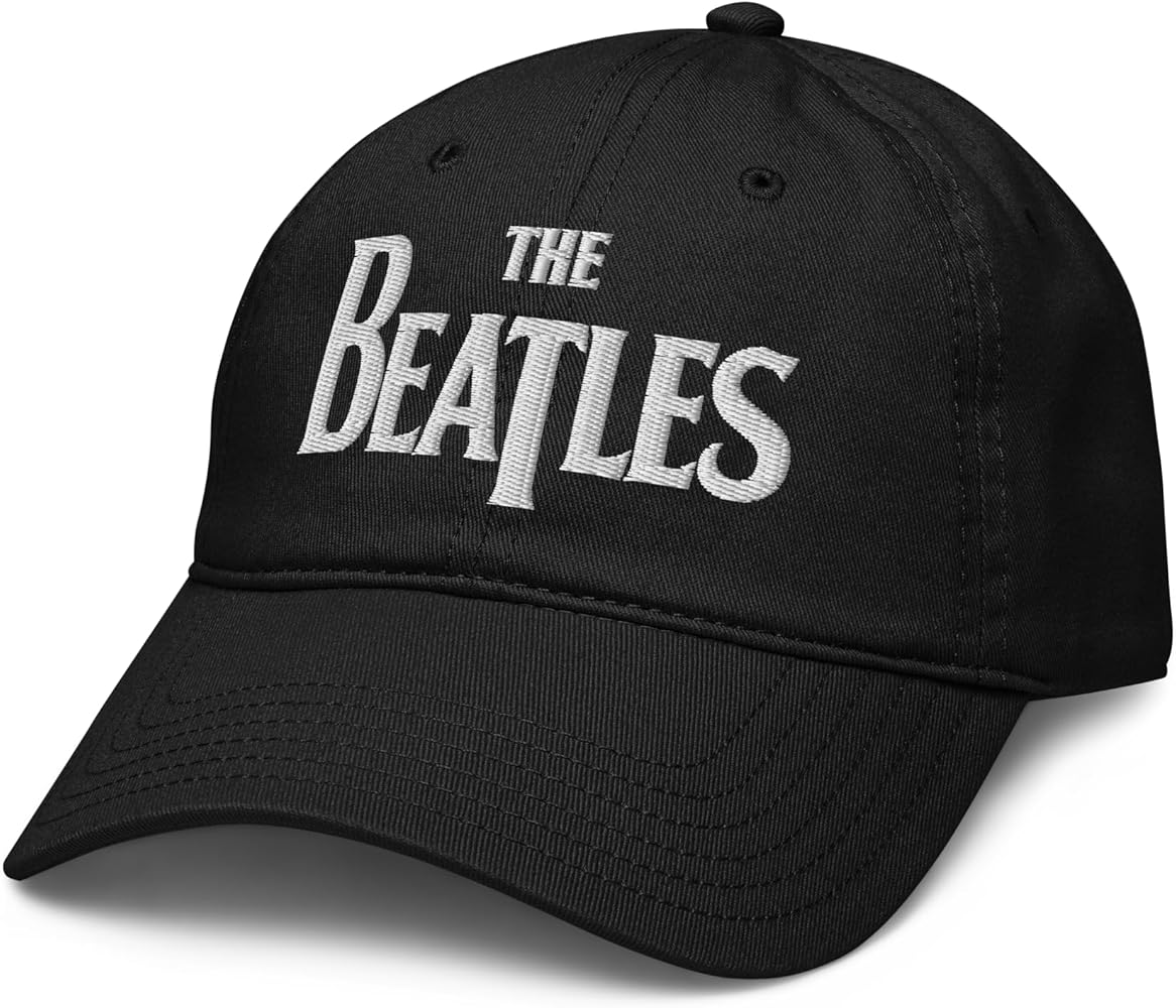 The Beatles - White Logo Adjustable Baseball Hat