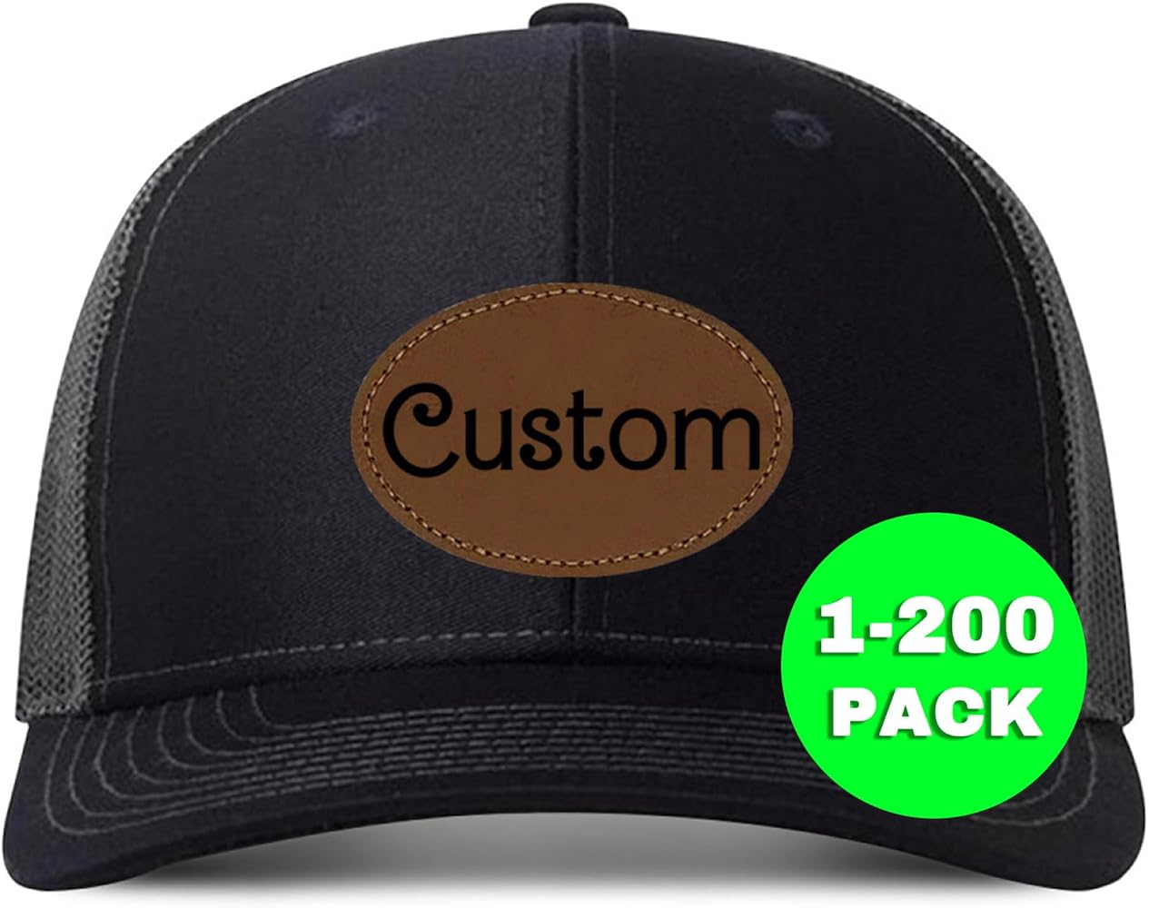 Custom Hat Here Custom Leather Patch Hat Your Design Adjustable Custom Trucker Hat Unisex Aldult Personalized Hat