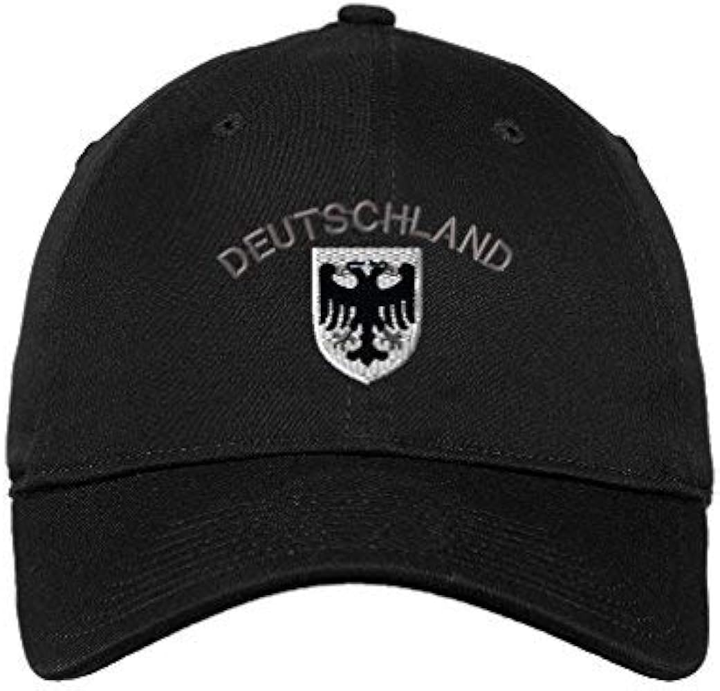 Soft Baseball Cap Deutschland Black German Eagle Flags World Cup Soccer Cotton Dad Hats for Men & Women