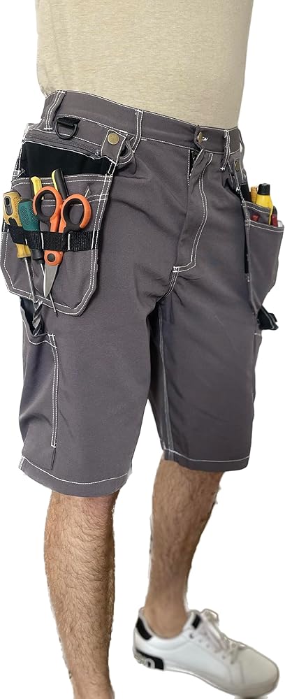 Multi Pocket Mens Cargo Work Shorts.Cargo Shorts