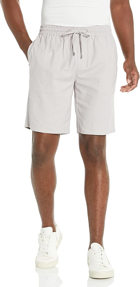 PAIGE Men's Micah Drawstring Stretch Linen Short