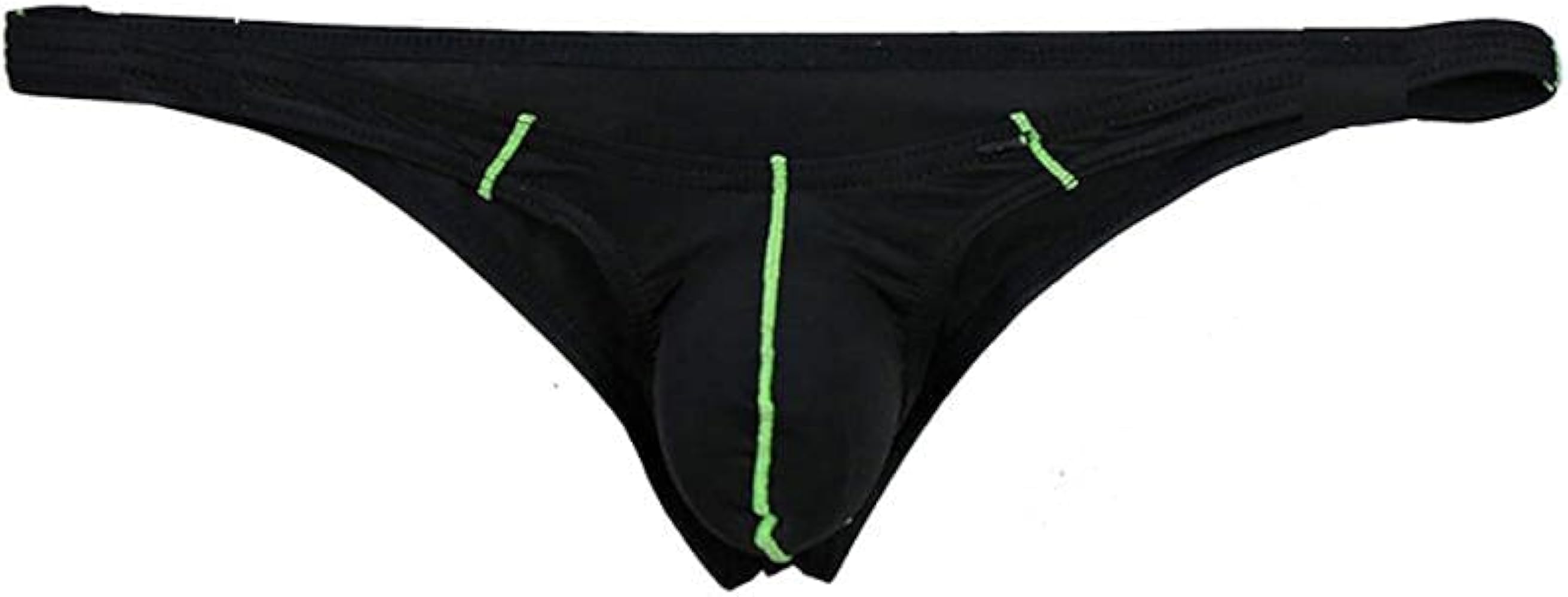 Men's Ice Silk Low Rise Thong Briefs Underwear Half Back Coverage Panties