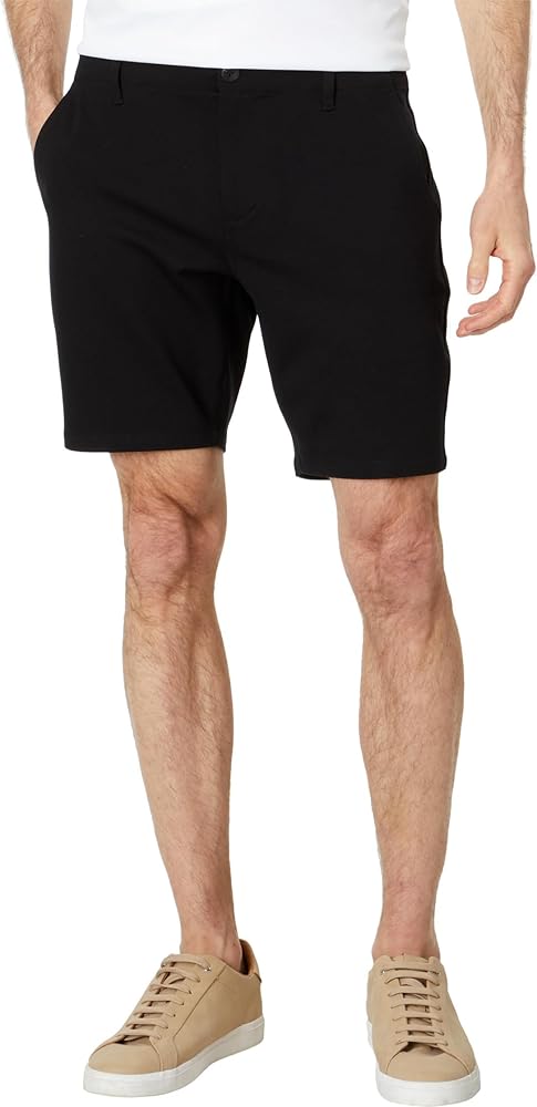 PAIGE Men's Rickson Transcend Knit Tech Trouser Tailored Short, BLACK