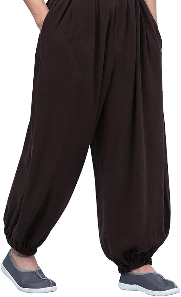 Men Casual Practice Meditation Loose Pants