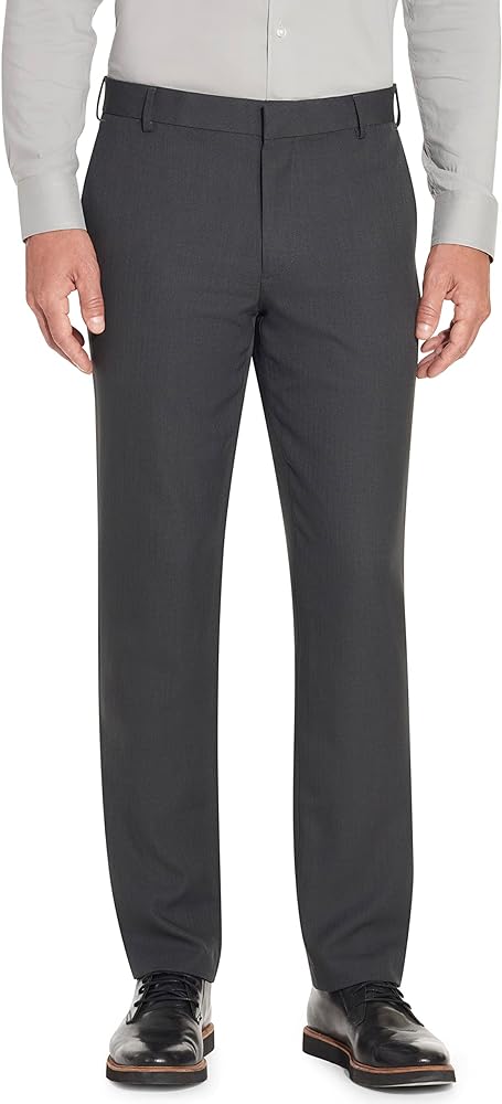 Van Heusen Mens Slim Fit Stretch Flat Front Traveler Pant