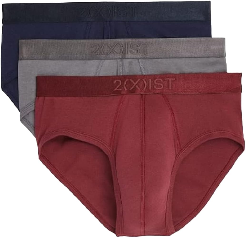 2(X)IST mens Pima Cotton Contour Pouch Brief 3-packBriefs