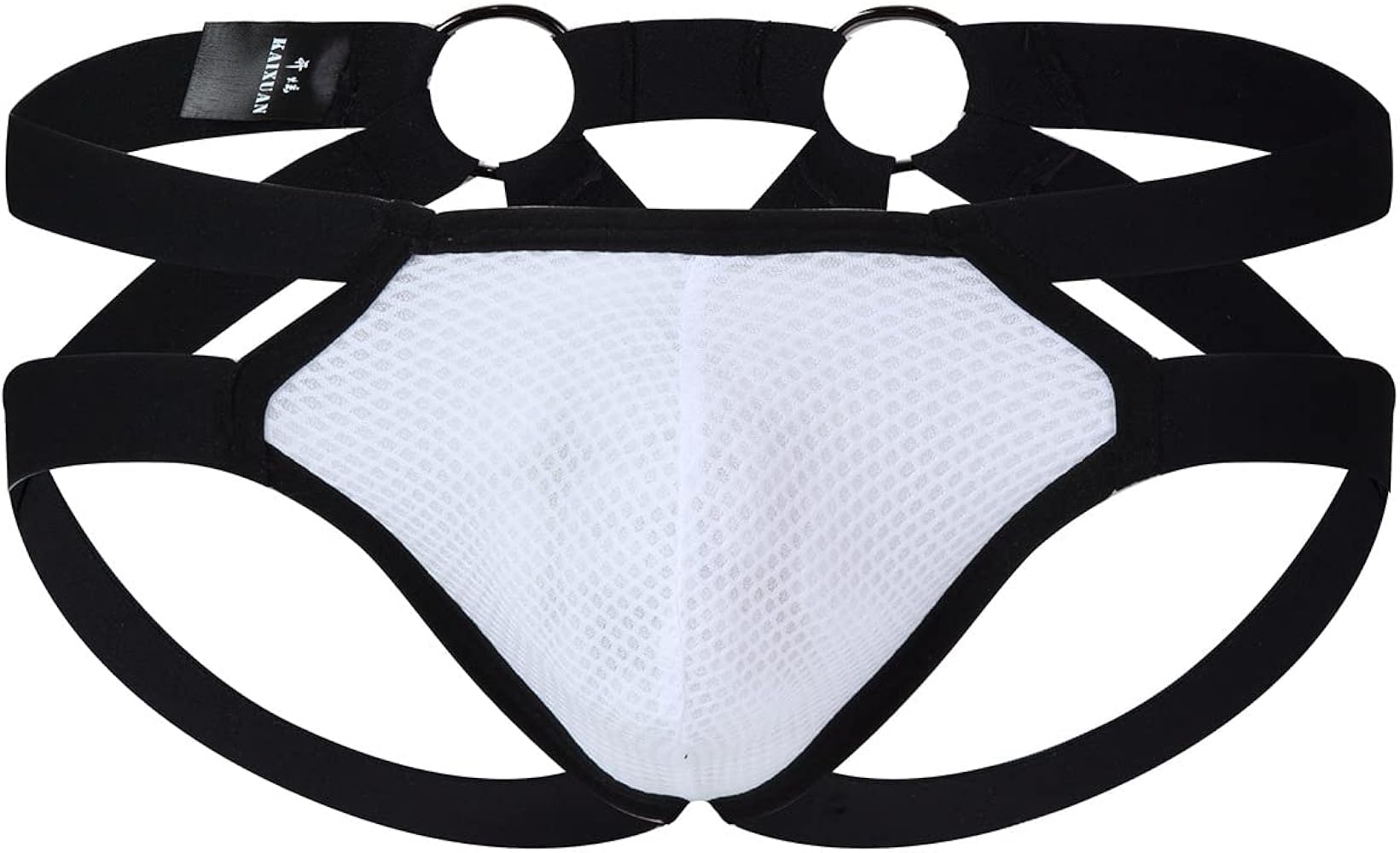 Evankin Men Jockstrap Underwear Hollow Out Mesh Thong Breathable G-Strings Athletic Supporter Jock Straps