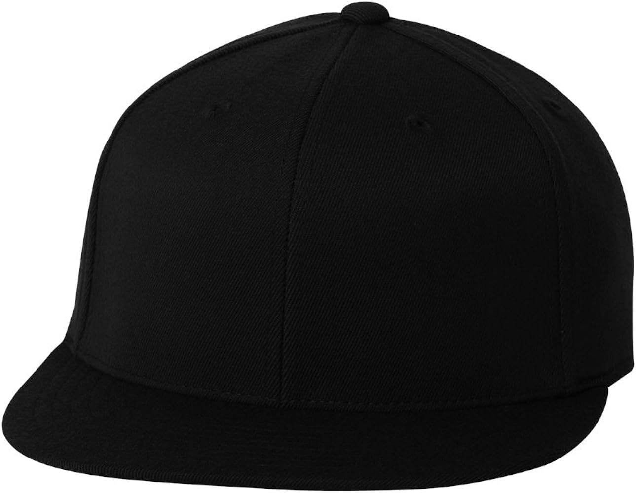 Flexfit 210® Flat Bill Cap S/M Black