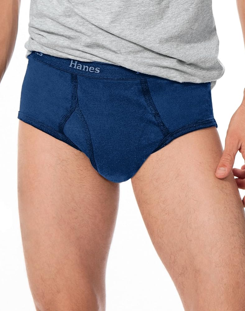 Hanes Classics Men's Briefs with Comfort Flex Waistband 3-Pack Blue, L-Blues