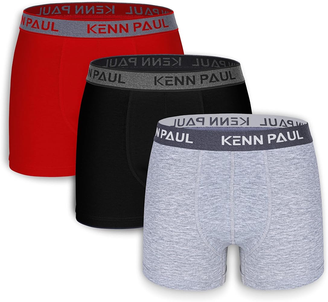 Men's Boxer Briefs - 3 Pack of Soft, Moisture-Wicking, Breathable, Flexible & Comfortable Turkish Cotton Underwear