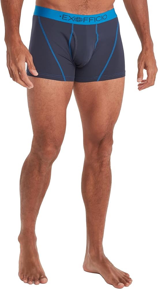 ExOfficio Men's Give-N-Go 2.0 Sport Mesh Boxer Brief 3" - Ultralight Travel Underwear with Snug Active Fit & Lower Rise