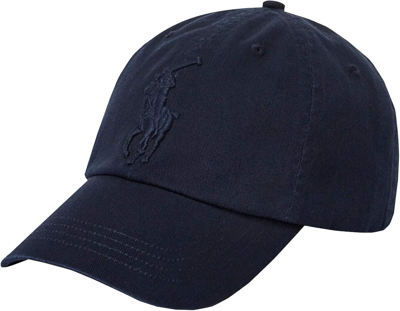 Polo Ralph Lauren Men's Big Pony Chino Cap, Navy (One Size)