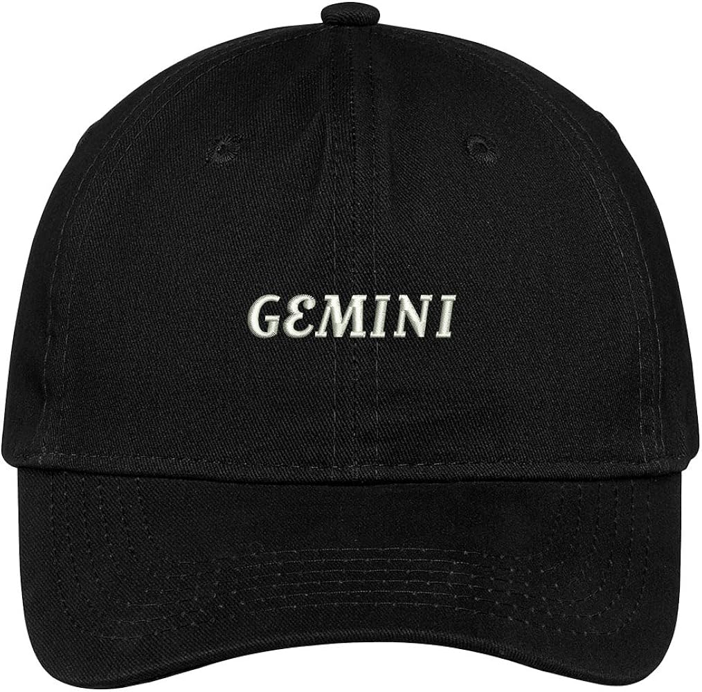 Trendy Apparel Shop Horoscopes Gemini Embroidered Adjustable Cotton Cap