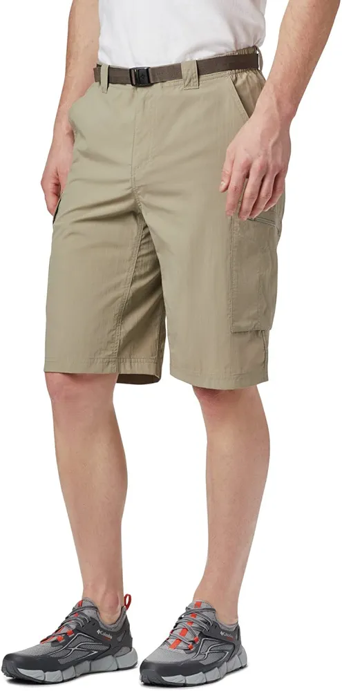 Columbia Sportswear Men's Big and Tall Silver Ridge Cargo Shorts, Tusk, 42 x 10