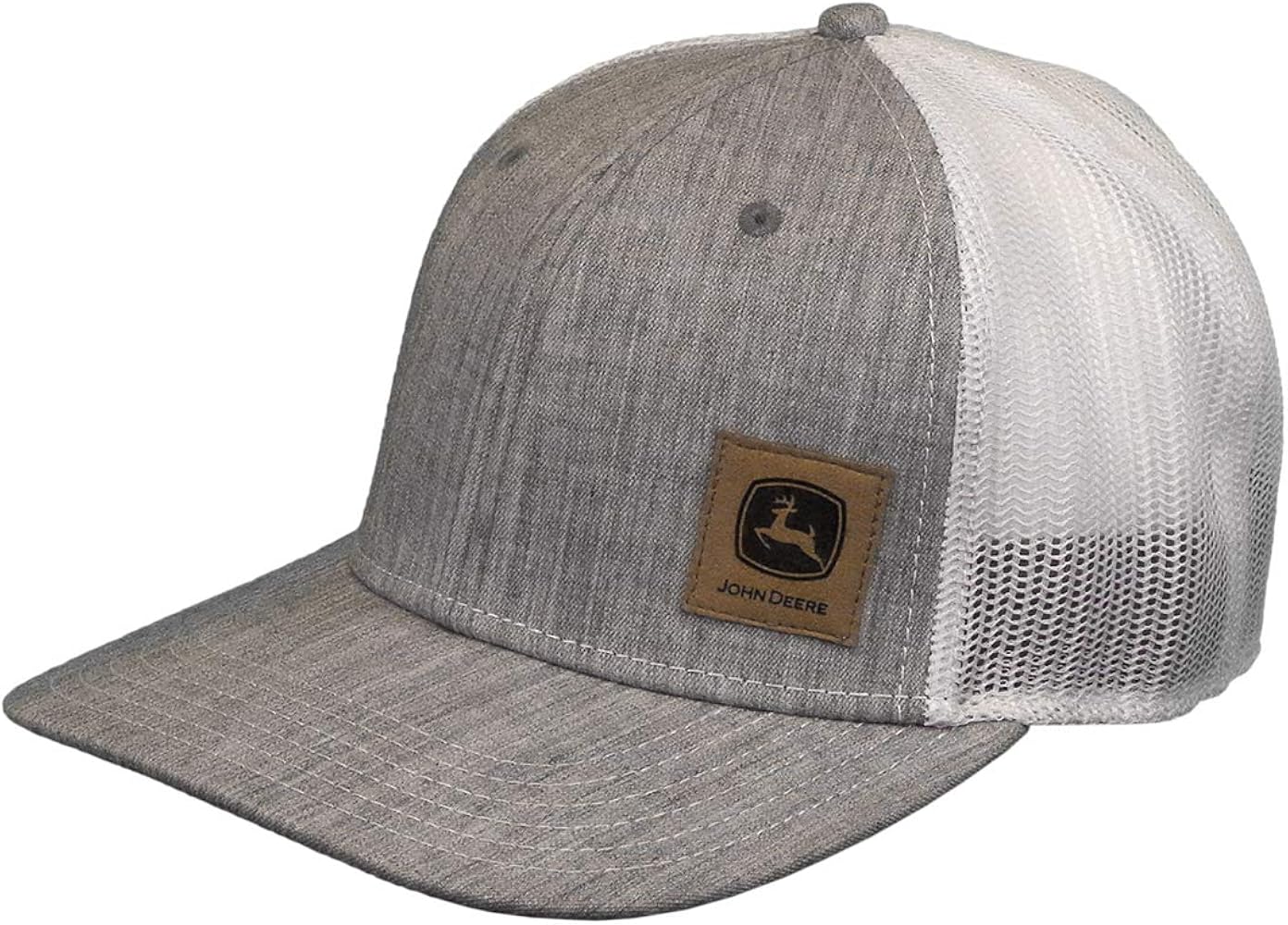 John Deere Men's mesh Back Cap, Gray, One Size