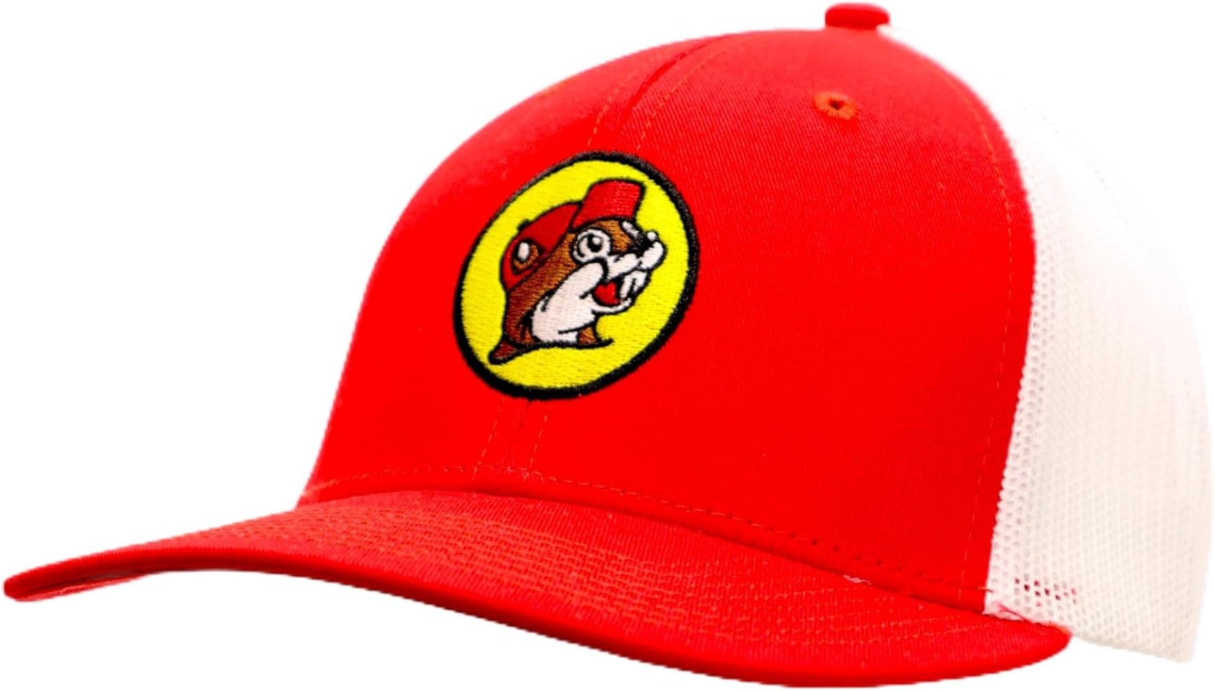 Buc-ee's Adjustable Snapback Trucker Hat The Beaver Logo Embroidered on Front, One Size Fits All