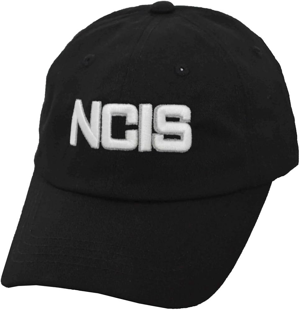 SHAKLAK Naval Criminal Investigative Service NCIS Adjustable Cap Soft Structured Hat Black