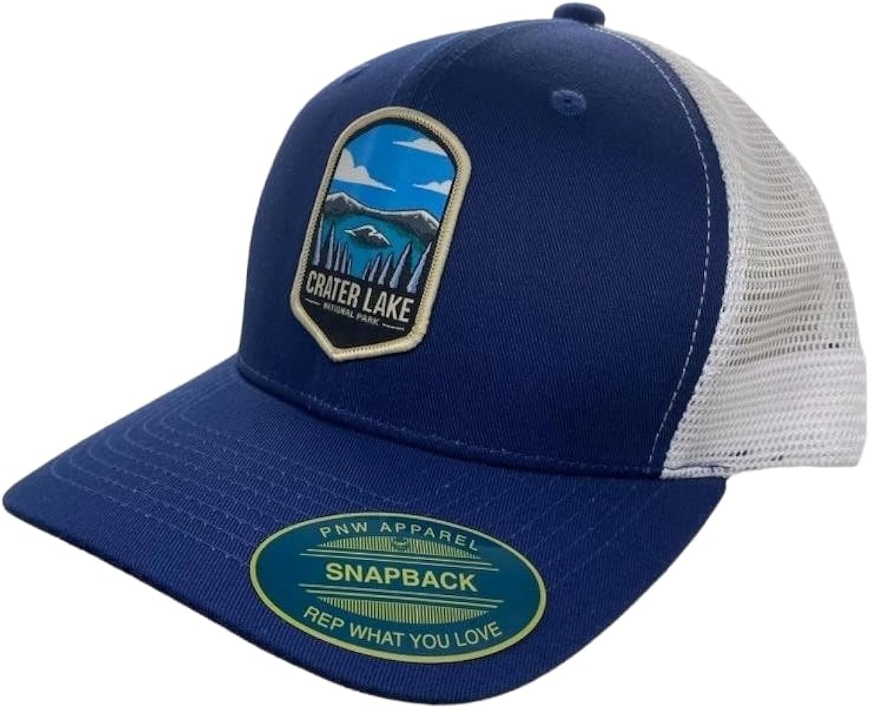 Crater Lake Trucker Hat w/National Park Woven Patch