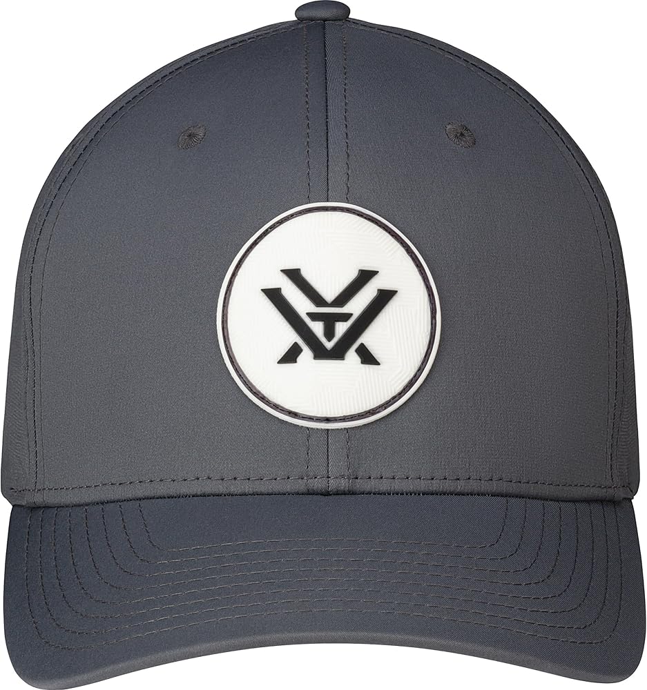 Vortex Center Cut Camo Patch Men's Snapback Golf Cap (Charcoal)