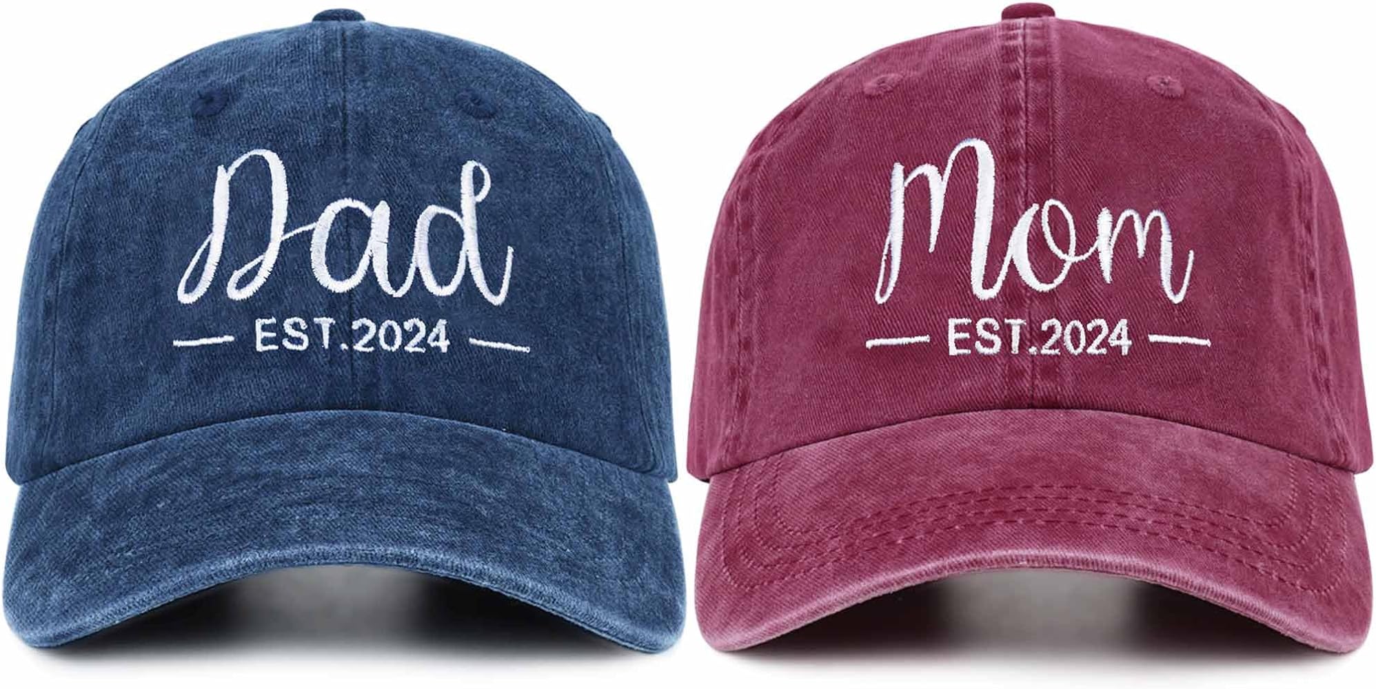 Mom and Dad Hats Mother Day Mom Dad Gifts, Mom hat Hat Embroidered Adjustable Baseball Caps Gift for Couples Parents