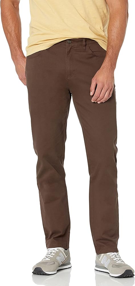 Amazon Essentials Men's Athletic-Fit 5-Pocket Comfort Stretch Chino Pant (Previously Goodthreads)