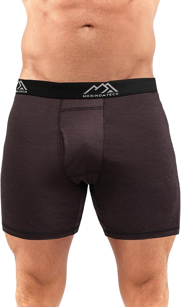 Merino.tech Merino Wool Underwear Mens - 100% Merino Boxer Wool Briefs for Men