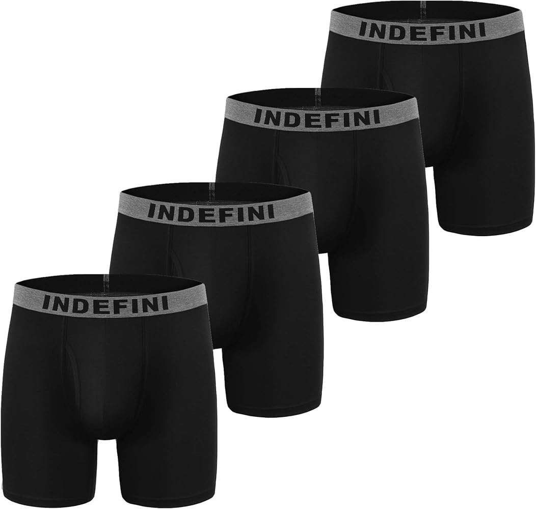 Men's Underwear Boxer Briefs Micro Modal Boxer Briefs Trunks Men Pack Fly in 1/4 Pack