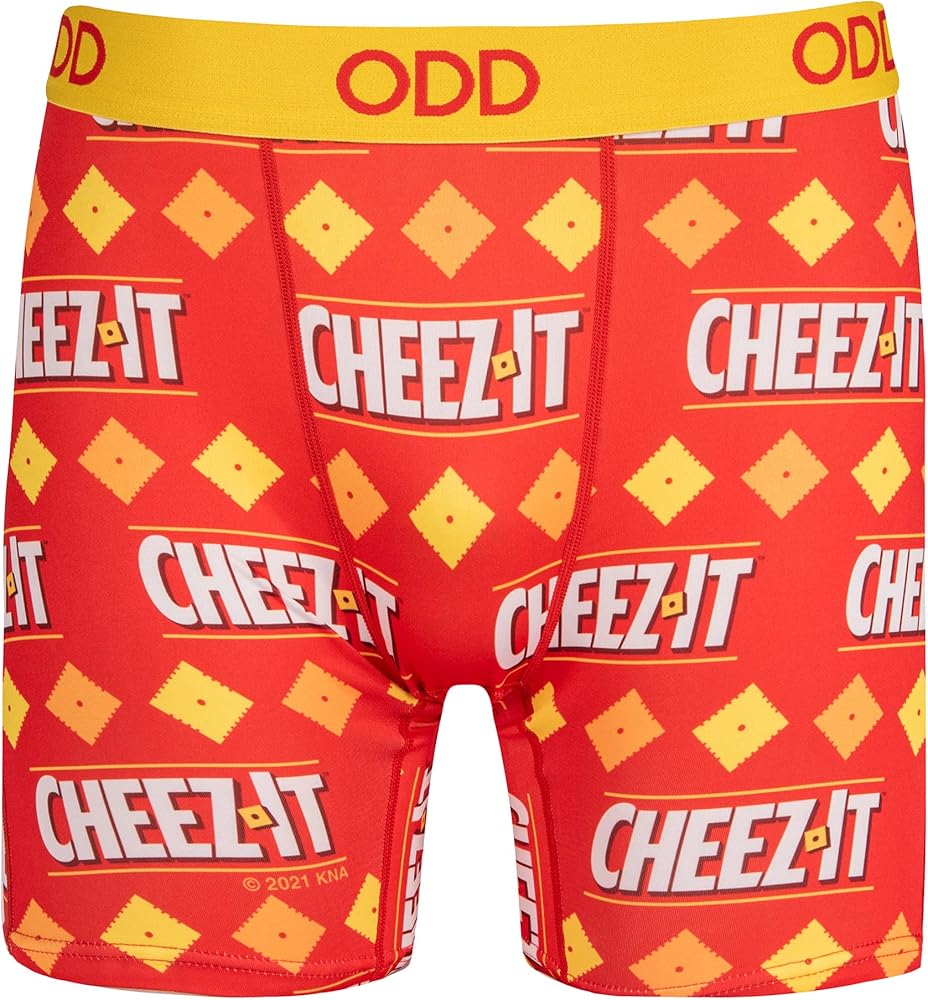 Odd Sox, Cheez It, Men's Boxer Briefs, Funny Novelty Print Underwear