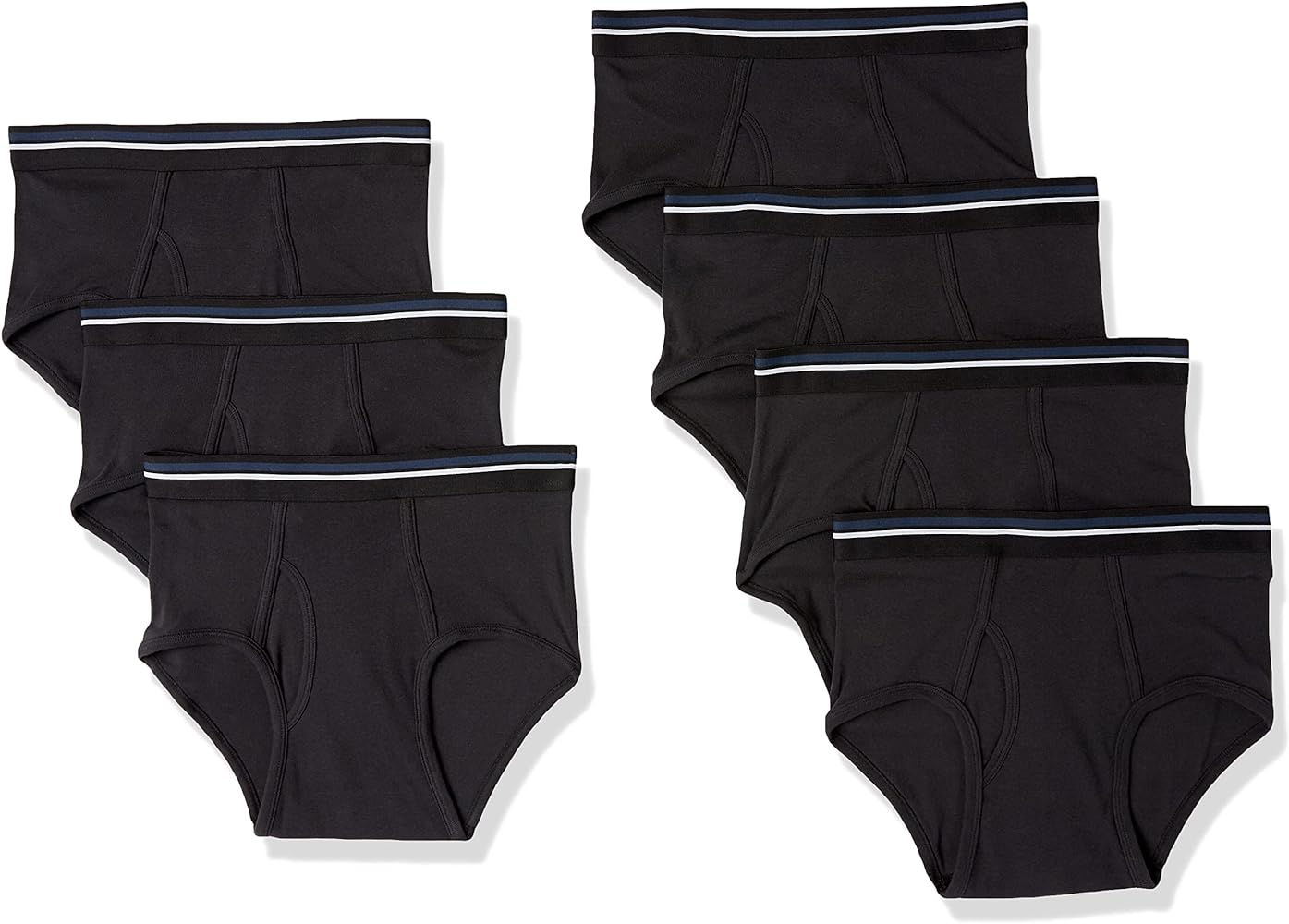 Amazon Essentials Men's Cotton Tag-Free Briefs Underwear, Pack of 7