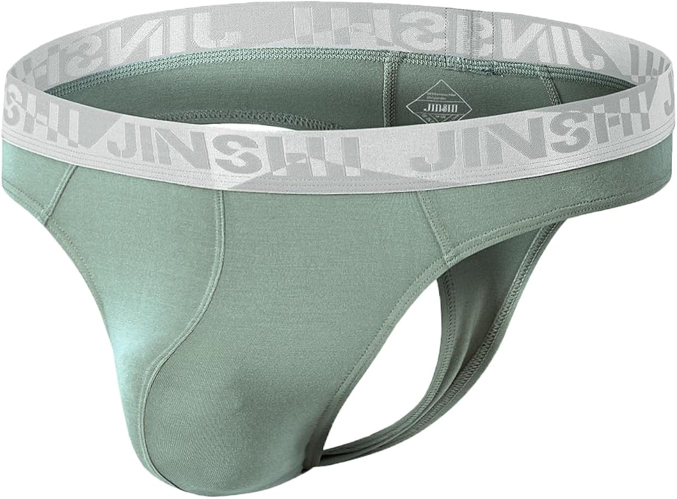 JINSHI Men's Thongs Underwear Low Rise Breathable Sexy T-Back Bulge Pouch G-Strings Stretchy