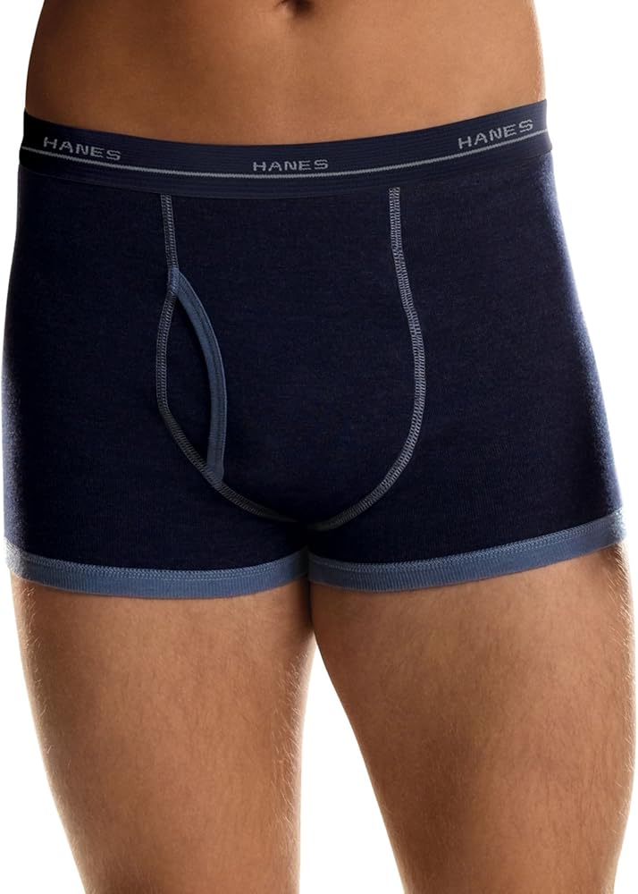 Hanes Men's Ringer Short-Leg Boxer Brief, S-Assorted